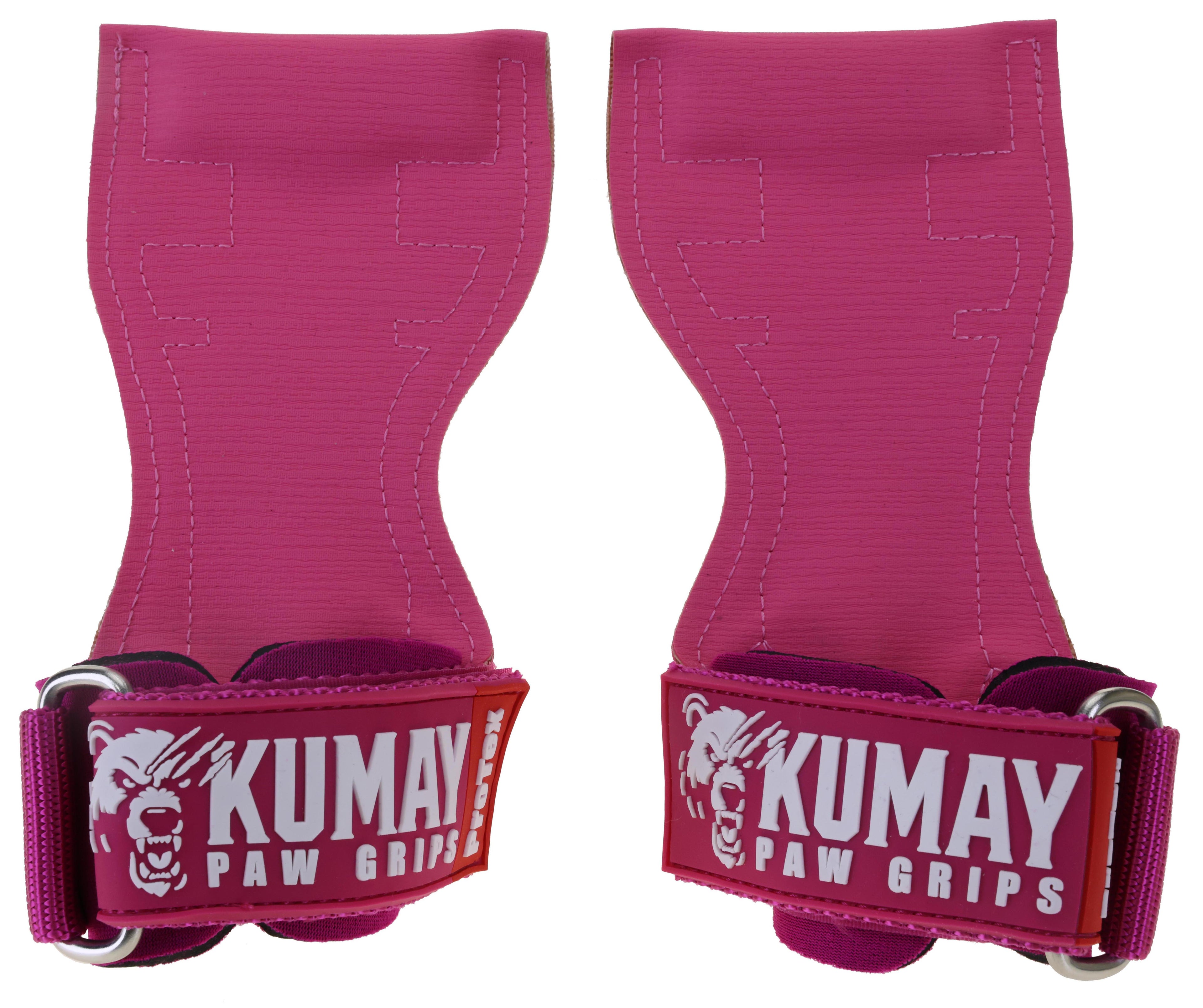 KUMAY ProTex™ Paw Grips ProTex | Premium Rubber Lifting Straps Pink
