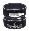 KUMAY 13mm Leather Lever Belt Zinc Alloy Buckle Navy Blue