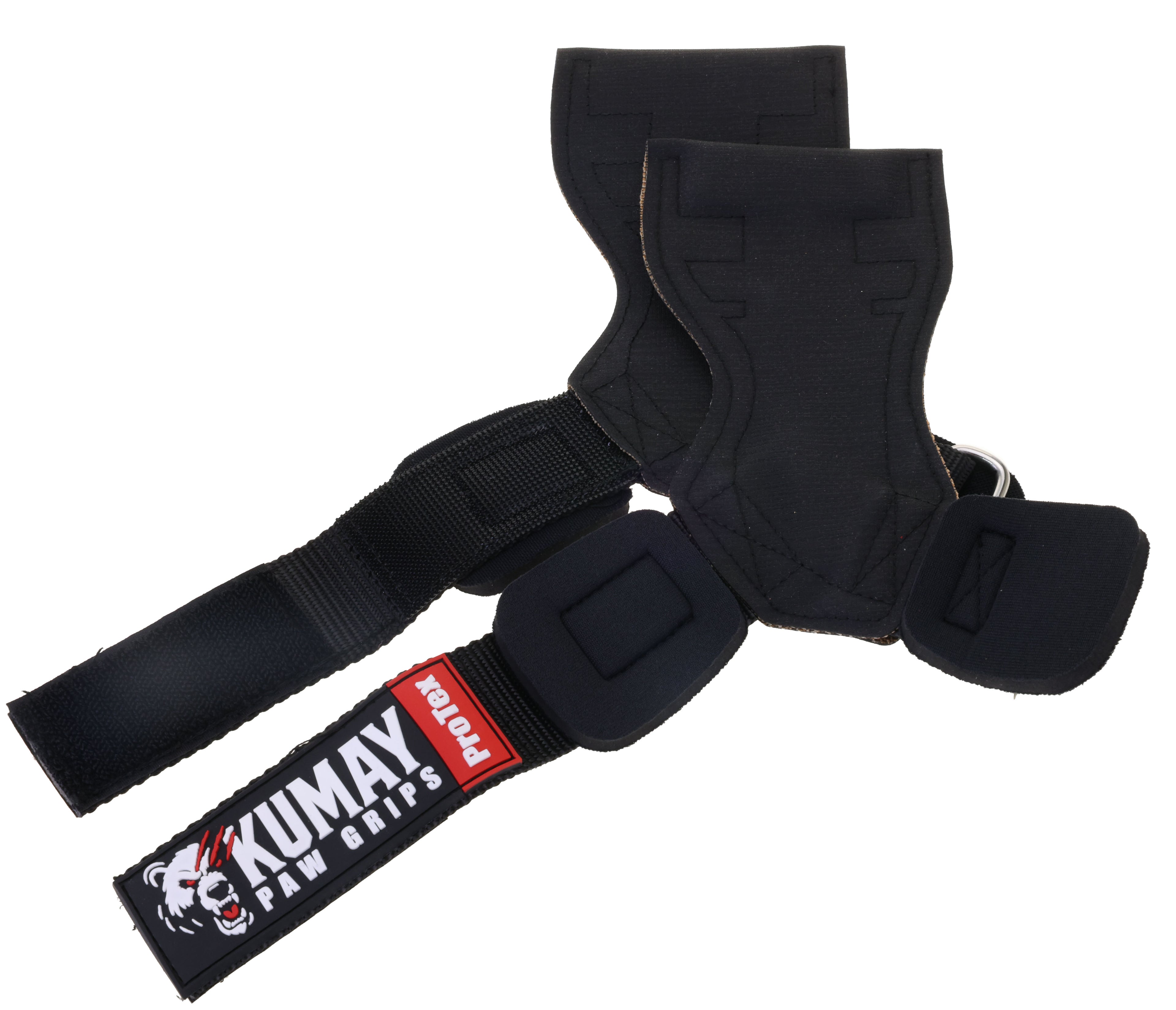 KUMAY ProTex™ Paw Grips ProTex | Premium Rubber Lifting Straps Black