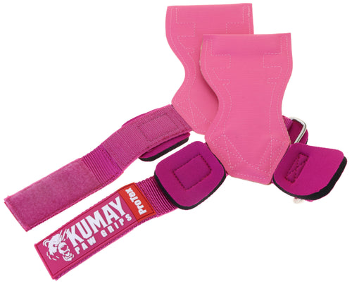 KUMAY ProTex™ Paw Grips ProTex | Premium Rubber Lifting Straps Pink