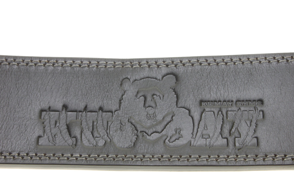 KUMAY 12mm Top-Grain Leather Lever Belt with Zinc Alloy Buckle