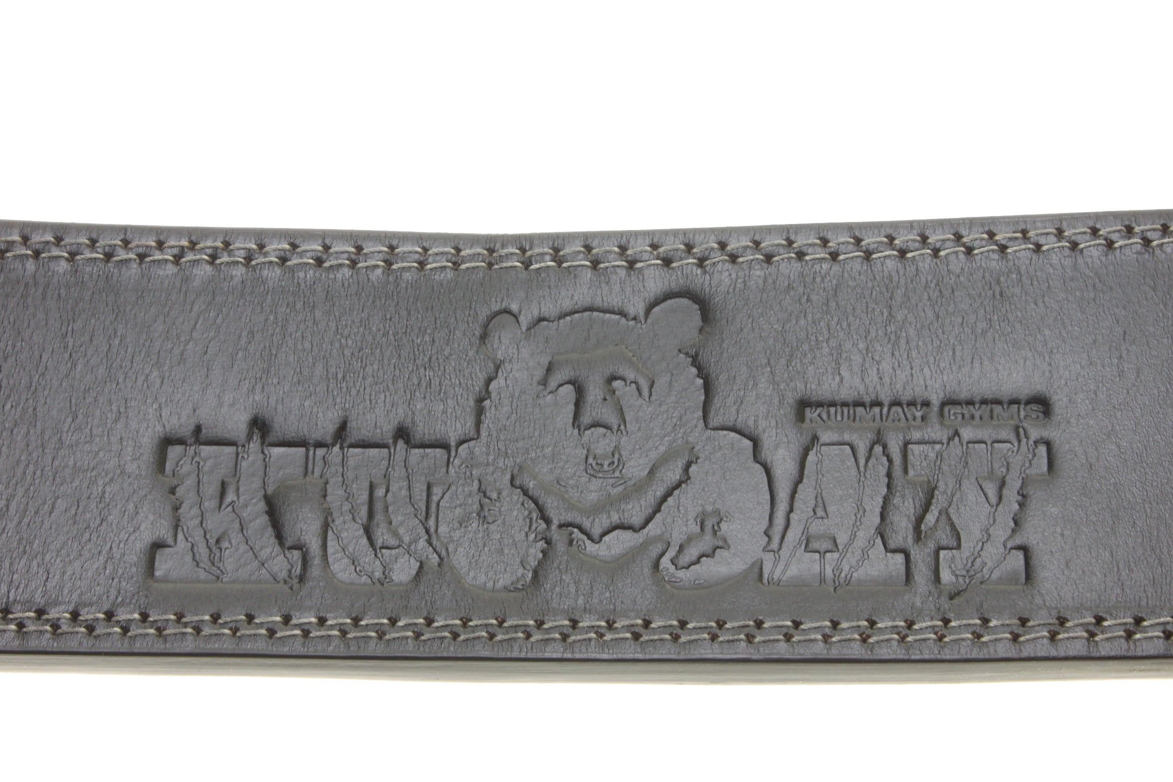 KUMAY 12mm Top-Grain Leather Lever Belt with Zinc Alloy Buckle