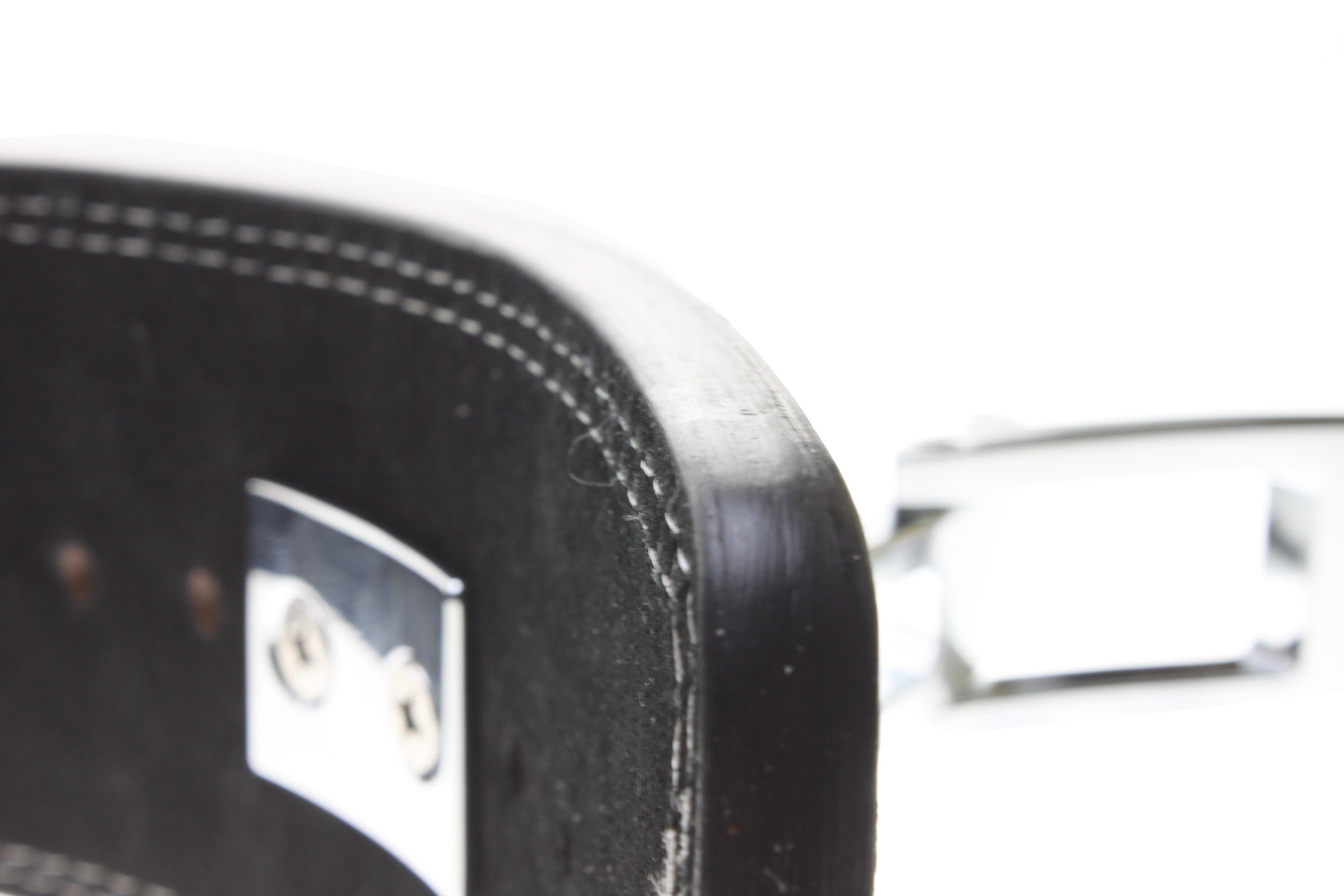KUMAY 12mm Top-Grain Leather Lever Belt with Zinc Alloy Buckle