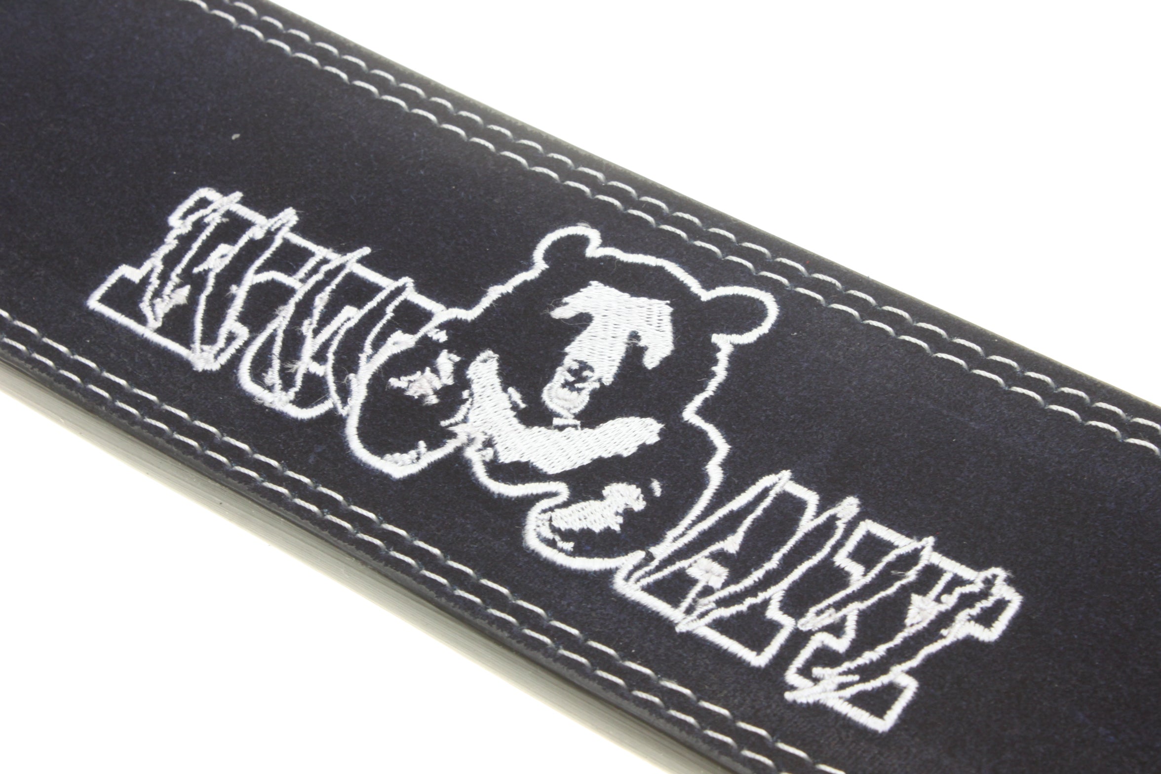 KUMAY 13mm Leather Lever Belt Zinc Alloy Buckle Navy Blue